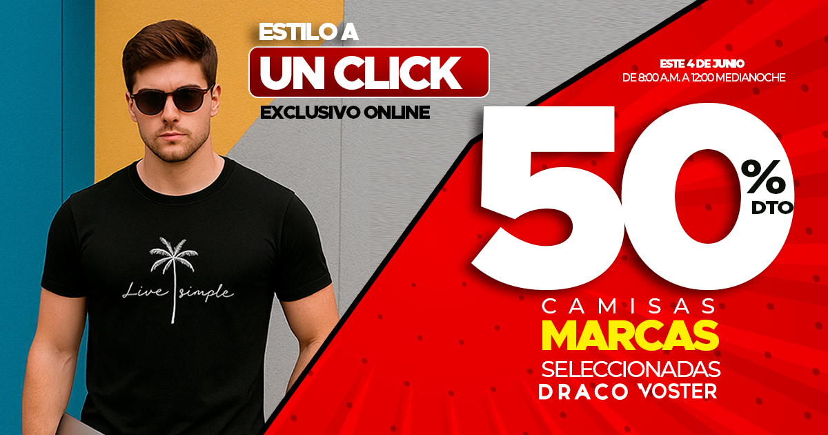 50%   marcas  voster  draco