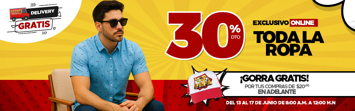 PROMO DEL 30% DESCUENTO