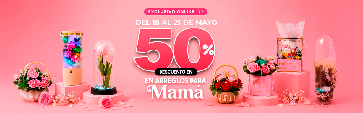 50% en arreglos