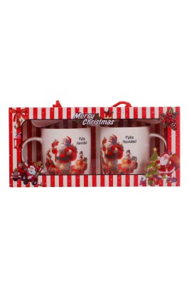 Set de tazas navideñas